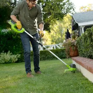 40V kosilnica z nitko 1,6mm z 2Ah baterijo in polnilcem