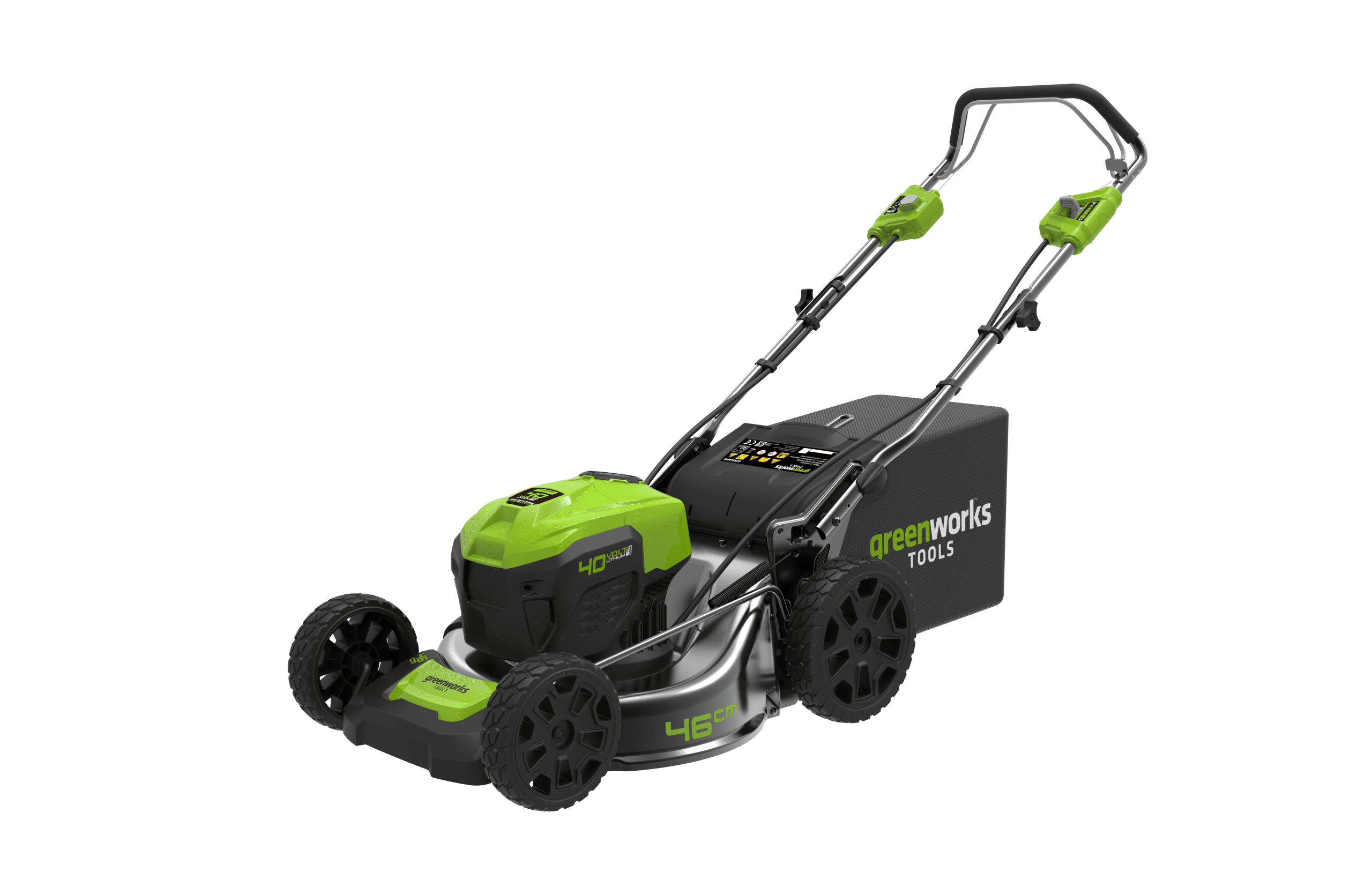 40V 46cm kosilnica samohodna z brezkrtačnim DIGIPRO motorjem z 4Ah baterijo in polnilcem