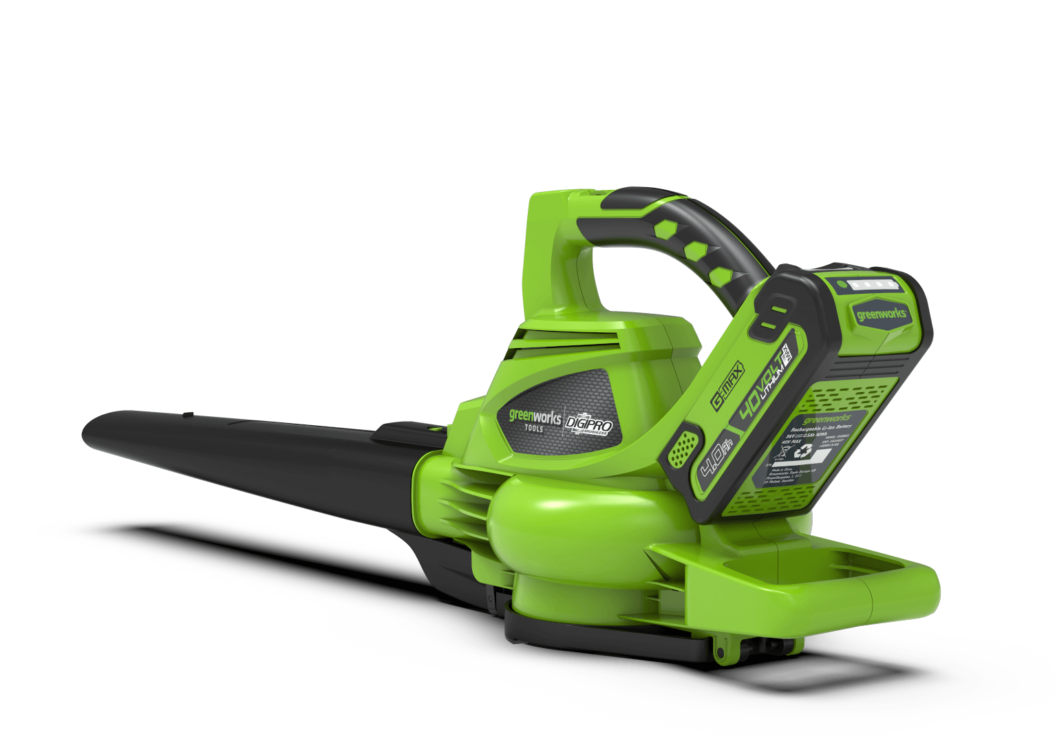 40V puhalnik in sesalnik z brezkrtačnim DIGIPRO motorjem s 4Ah baterijo in polnilnikom