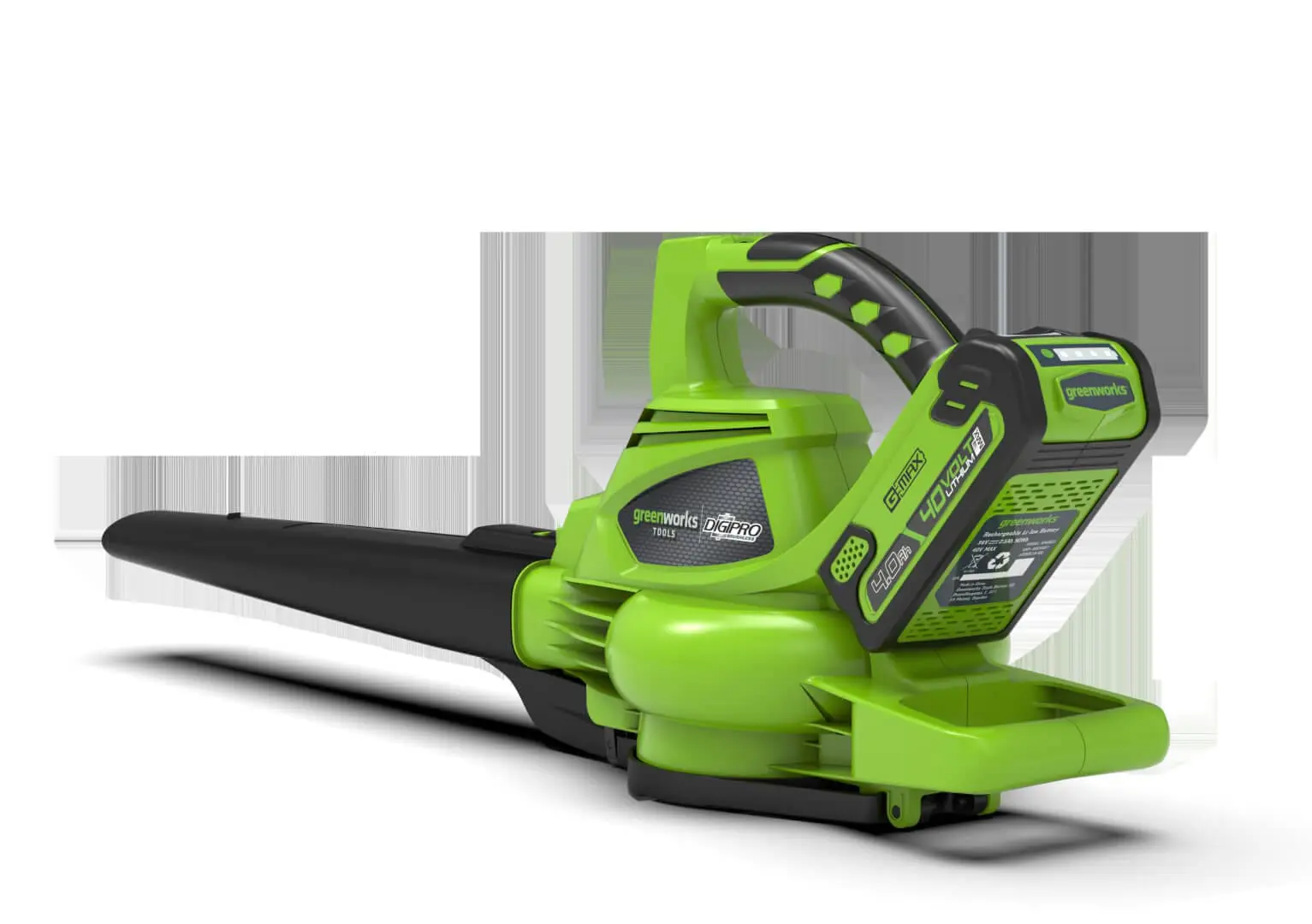 40V puhalnik in sesalnik z brezkrtačnim DIGIPRO motorjem s 4Ah baterijo in polnilnikom