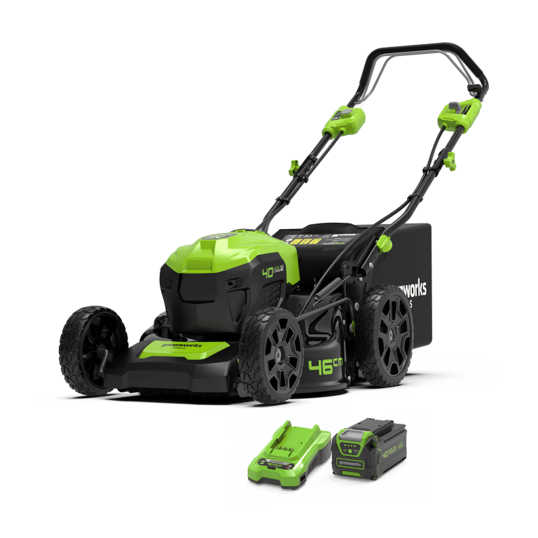 40V 46cm kosilnica samohodna z brezkrtačnim DIGIPRO motorjem z 4Ah baterijo in polnilcem