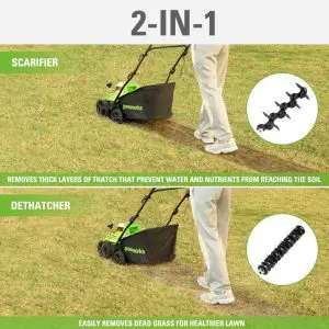 40V - 38 cm Prezračevalnik trate