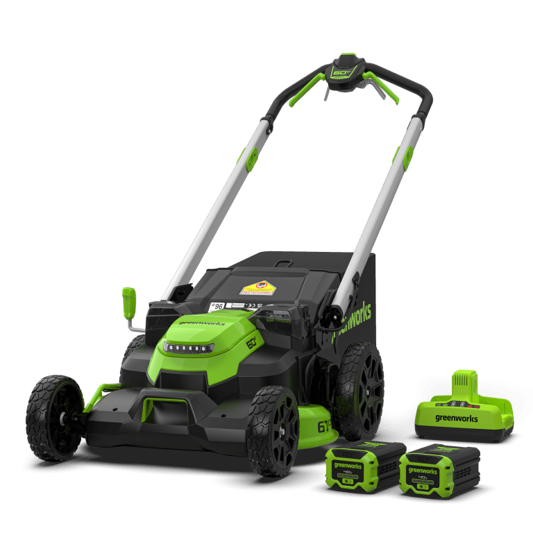 60V 61cm SAMOHODNA kosilnica, dvojni rezili (Twin Force) 2 x 4ah Baterija