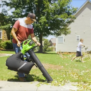 POWERALL 48V (24V x 2) puhalnik/sesalnik listja 386 km/h Gen II - 2x 4Ah