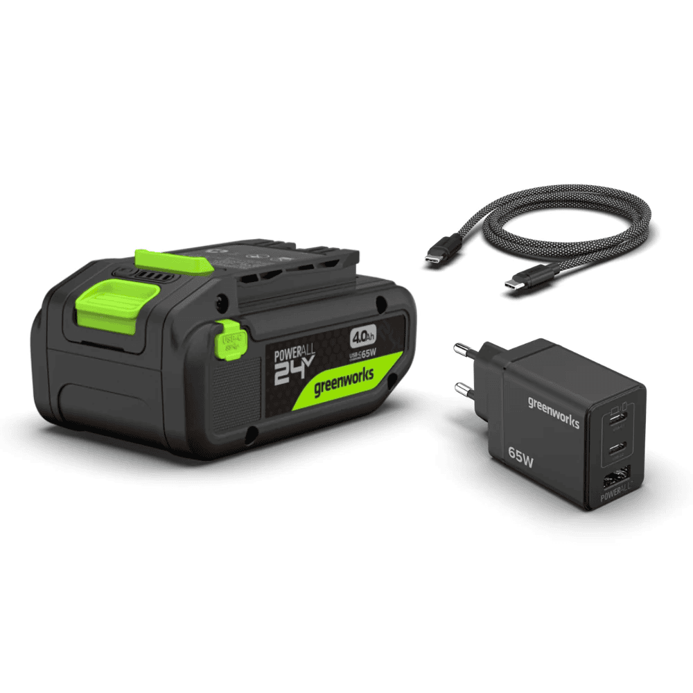 24V 4Ah USB-C baterija + 65W polnilnik Začetni komplet POWERALL